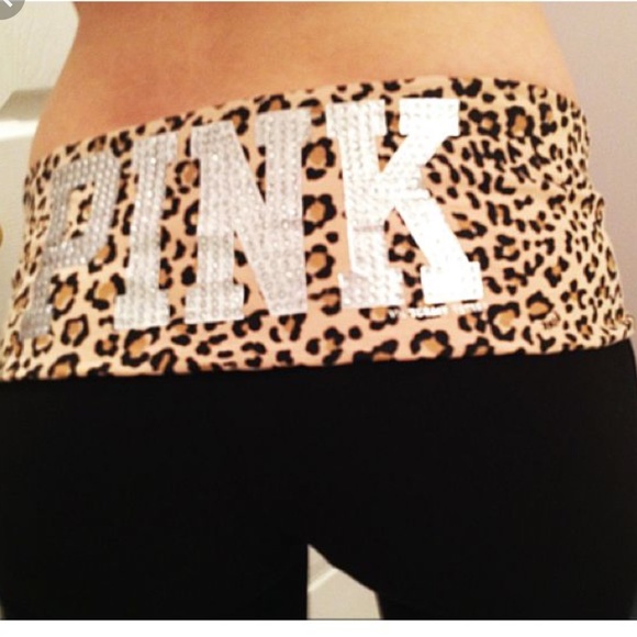 PINK Victoria's Secret Pants - VS PINK Bling Crop Yoga Pants